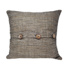 Handwoven Cotton Silk Cushion Cover, Rhapsody Tantu, Gray