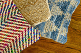 Hand woven Mandor Cotton and Wool Cushion, 18"x18”