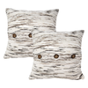 Handwoven Cotton Linen Cushion Cover, Rhapsody Kauseya, Cream/Brown