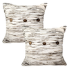 Handwoven Cotton Linen Cushion Cover, Rhapsody Kauseya, Cream/Brown