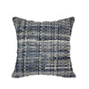 Handmade Manor Throw Pillow with Filler, Recycled Cotton & Hemp, Decorative Square Pattern, 18” x 18”