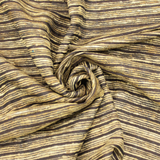 Handwoven Silk Viscose fabric 44”, Textured Woven Pattern, Fabric by the Yard, Natural & Black - Rhapsody Nebula