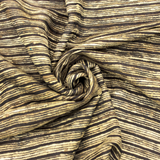 Handwoven Silk Viscose fabric 44”, Textured Woven Pattern, Fabric by the Yard, Natural & Black - Rhapsody Nebula