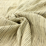 Handwoven Cotton Silk Fabric 44”, Textured Woven Striped Pattern, Handloom Fabric for Home Decor, Handloom Fabric, Natural Off White - Rhapsody Amshuk