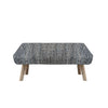 Handmade Tufted Ottoman Wooden Bench Cover, Flat Weave Rectangular Stool, Removable Cover, Indoor Bench Protector