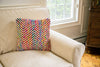 Hand Woven Cotton and Wool Retba Silk Cushion,18"x18”