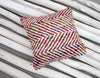 Hand Woven Cotton and Wool Retba Silk Cushion,18"x18”